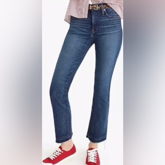 25 🔖 J. Crew Billie Demi Boot Crop Jean Denim J6300 MLA Raw Hem $168 - Picture 5 of 12
